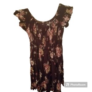 Torrid Purple Floral Dress size 00